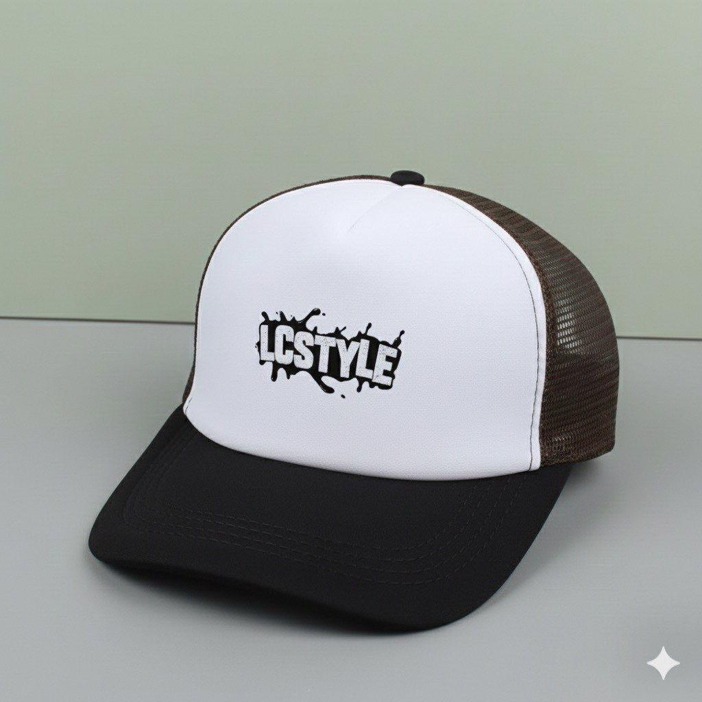 LC. Style Splash Black & Brown Cap